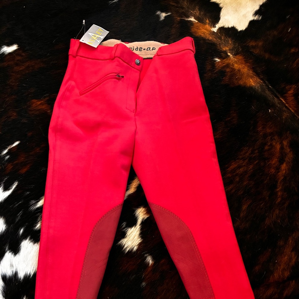 Women’s Red Equestrian Riding Breeches